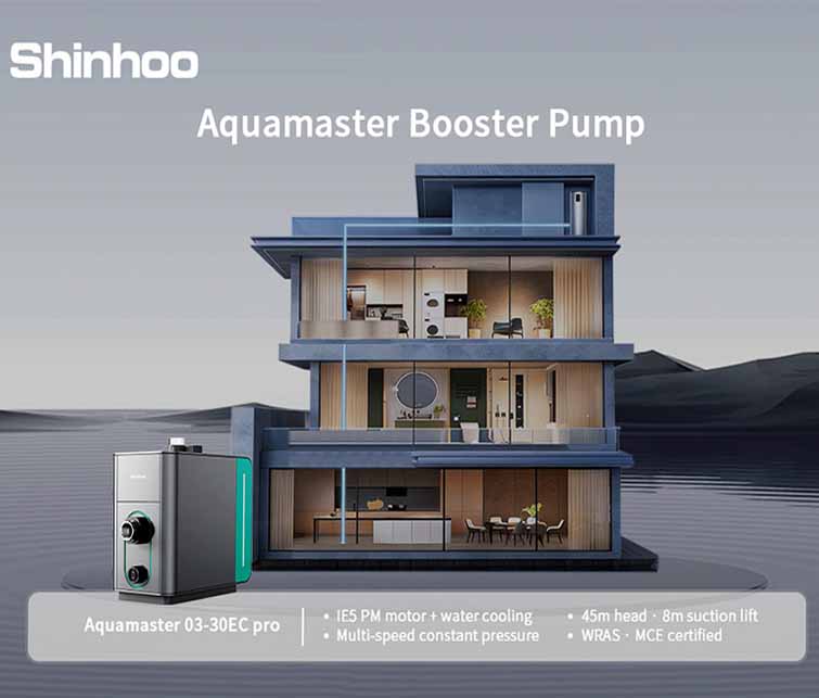 Aquamaster – Ultra-leise Druckerhöhungspumpe mit Konstantdruckregelung