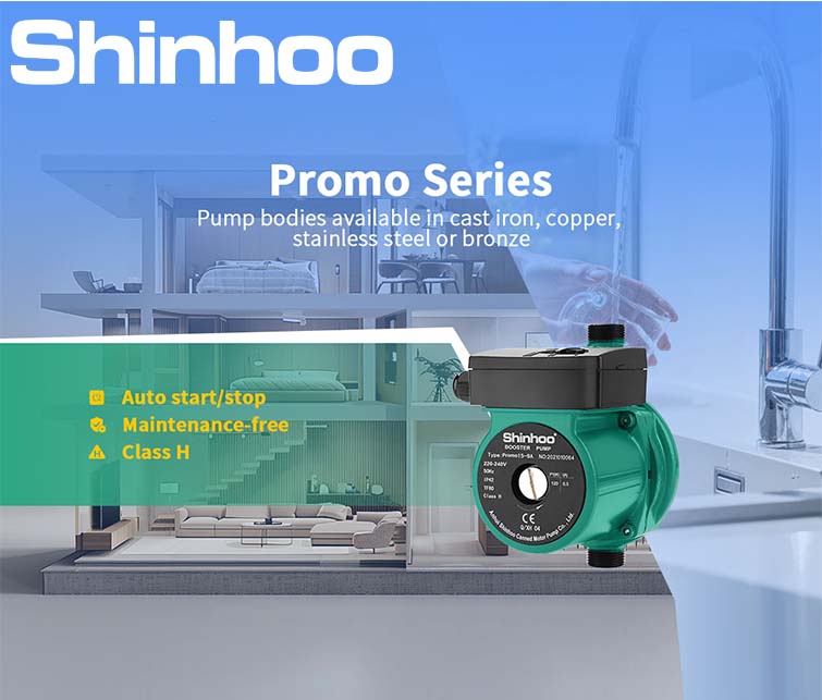 Shinhoo Promo Series Trinkwarmwasser-Druckerhöhungs-Pumpe | Automatischer Start, wartungsfreie Pumpenlösung